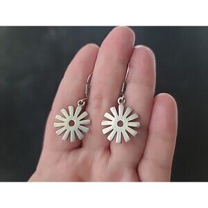 925 Sterling Silver Dangling Pierced Earrings Vintage READ Description